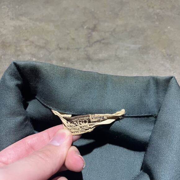 Vintage 70s Montgomery Ward Green Patches Workwear Jacket - Picture 7 of 7